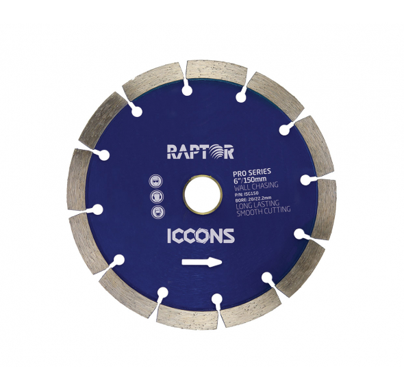 Angle Grinder Blade - Segmented Blade for Non Abrasive Material (Wall Chasing)