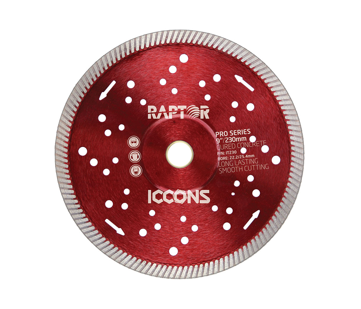 ICCONS TURBO 125MM BLADE RED  
