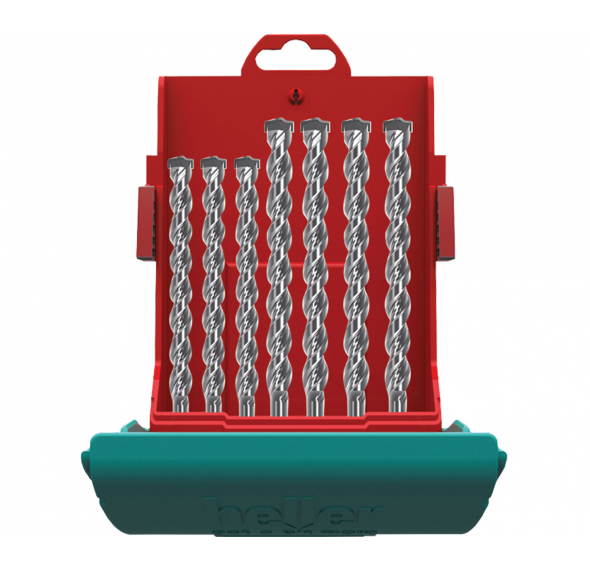 Heller SDS Plus Universal Drill Kit 7 Pce For Concrete