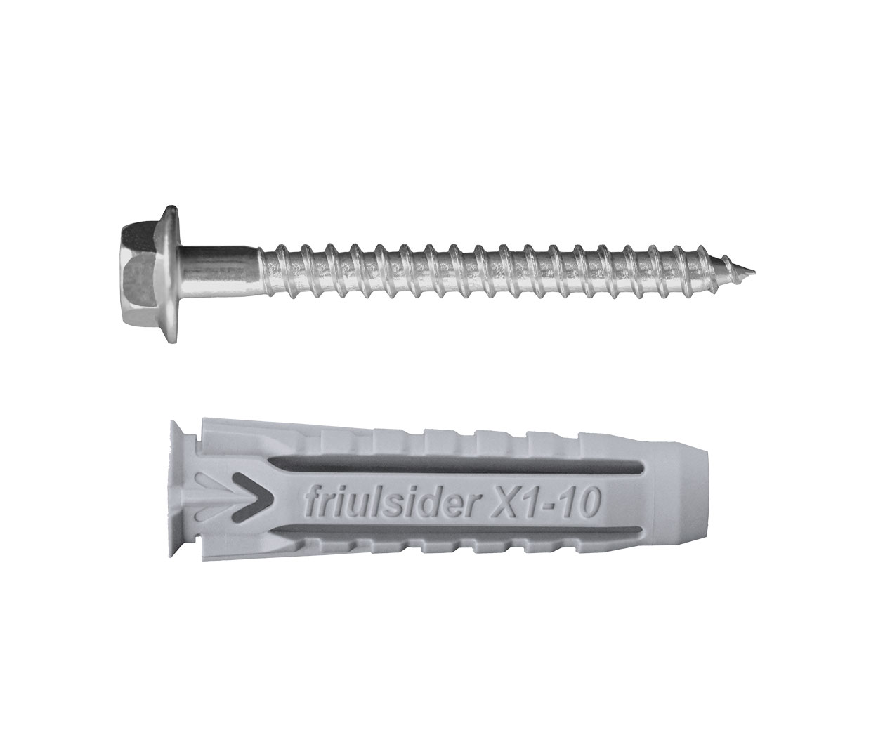 FRIULSIDER NYLON FRAME FIXING HEX HEAD SCREW 14 X 70MM 