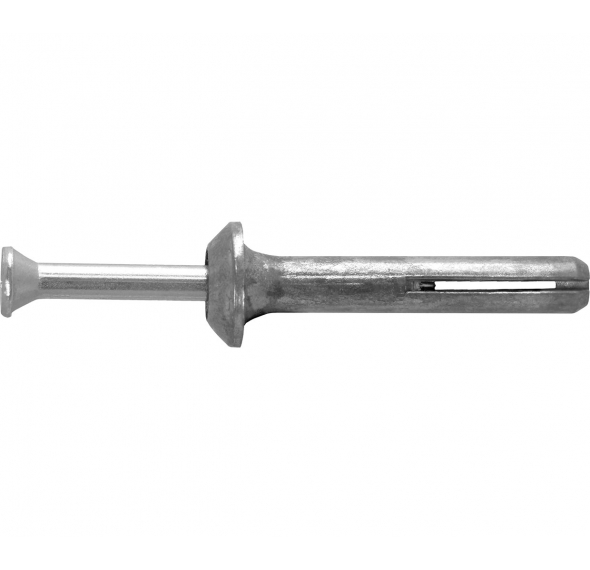 Metal Drive Hammer Screw - Body - Zamac Alloy, Pin - Carbon Steel Zinc Clear