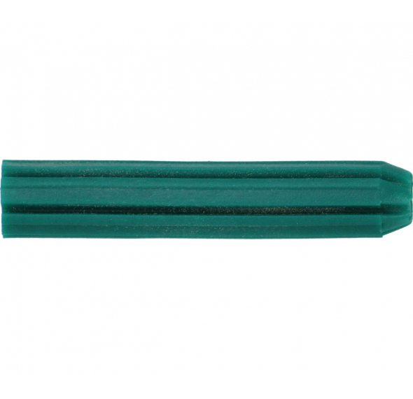 7mm PVC Wall Plug - Green