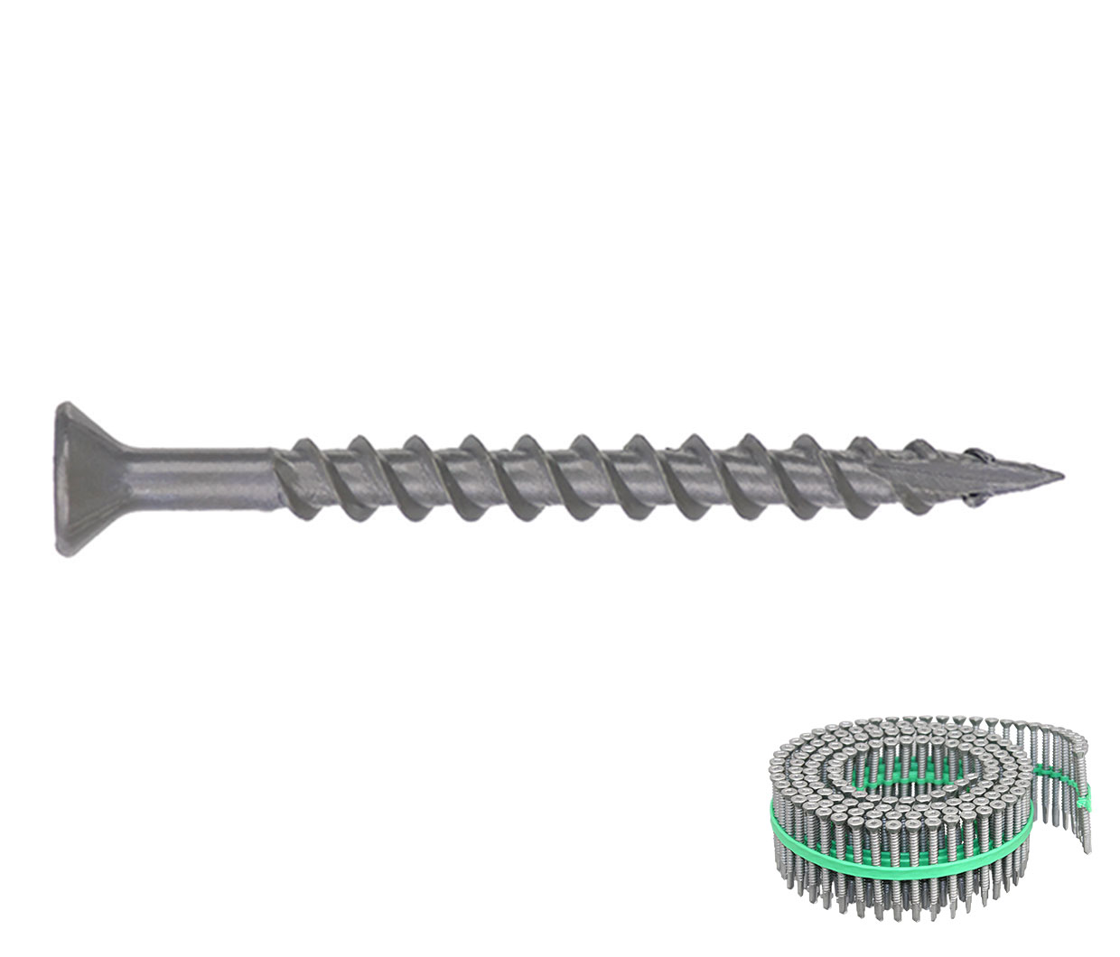 MURO M220 TYPE 17 DECK SCREW 8 X 50MM COIL ( ES8200CLP-G) 