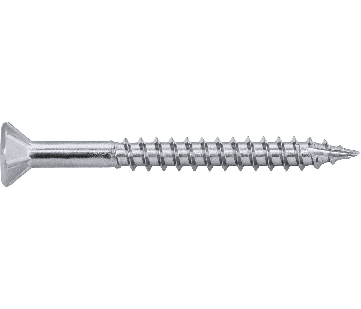 SCREW T17 CSK SQ DRV SS 304 10-10 X 50 NON RIBBED 