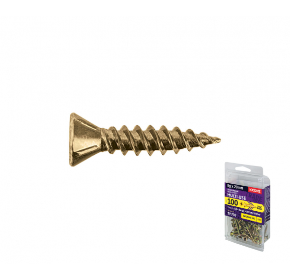 Trade Pack Needle Point Csk Villaboard Self Embedding Head