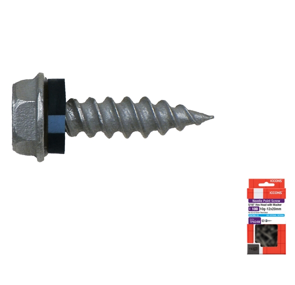 Trade Pack - Needle Point Hex Head with Sealing Washer