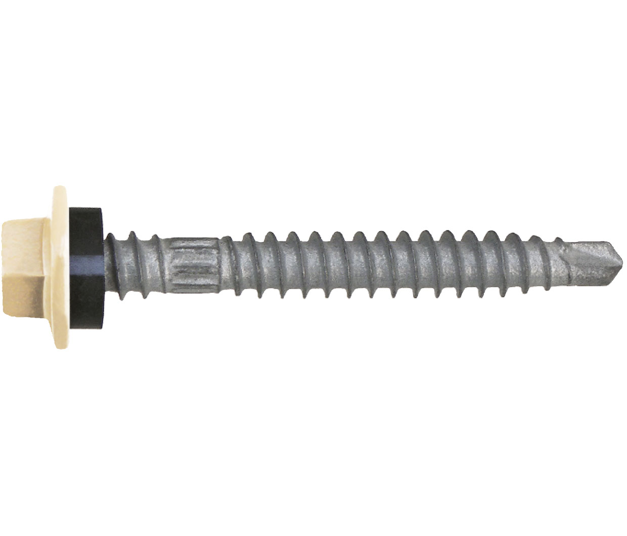 SCREW ZIP-IT ROOF HEX SEAL C4 M6.2-13 X 50 BASALT 