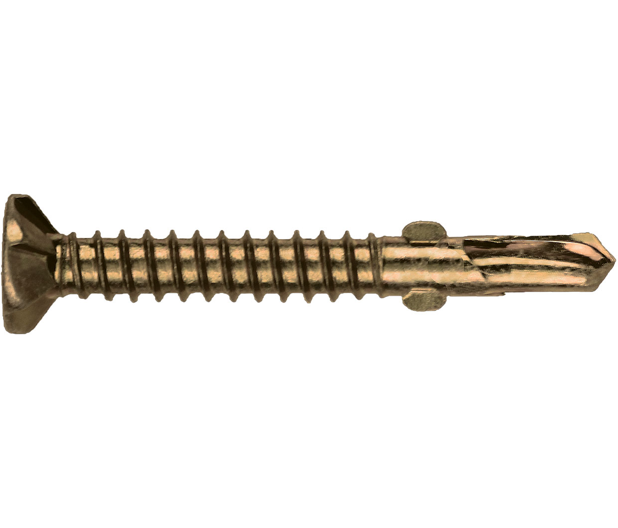 SCREW SDM CSK WING RIBBED ZINC 10-16 X 40 