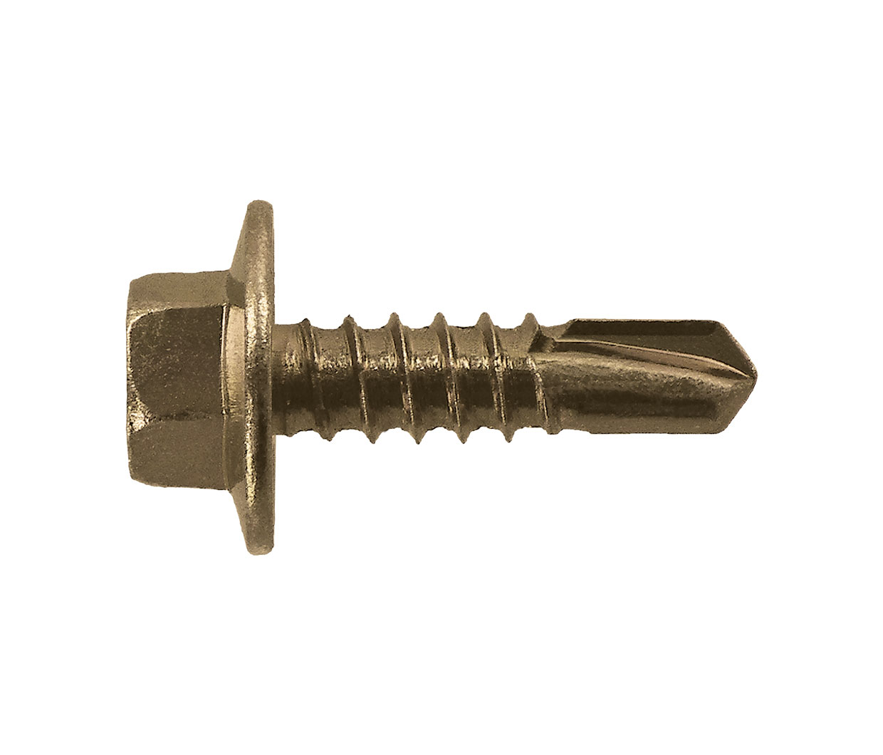 SCREW SDM HEX BARE ZINC 10-16 X 16 