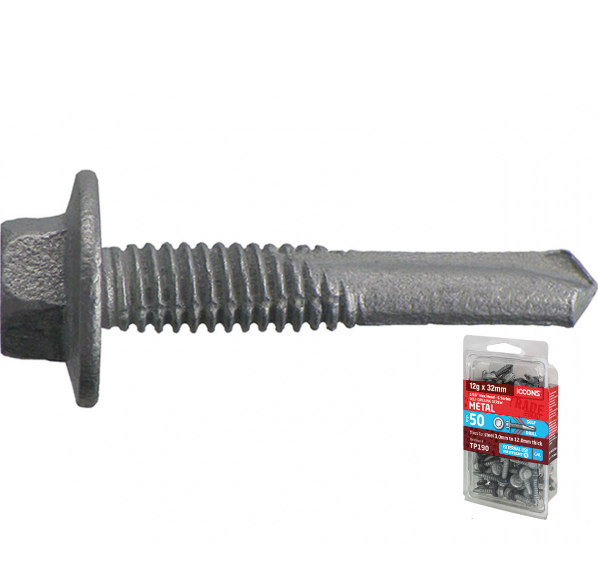 Trade Pack Self Drilling Hex 5 Series Fine Thread ICCONS