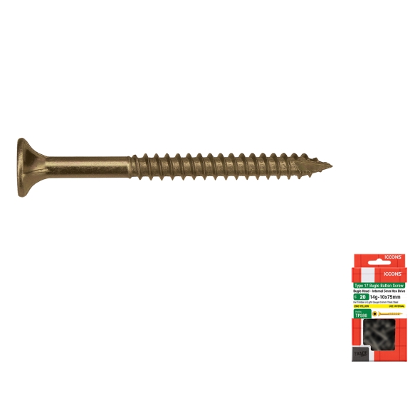 Trade Pack - Type 17 Bugle Batten - Coarse Thread