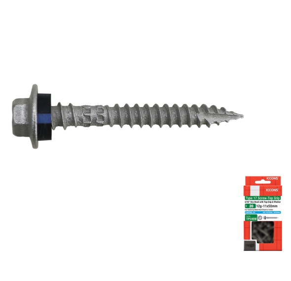 Trade Pack - Type 17 Hex Top Grip with Sealing Washer - Coarse Thread