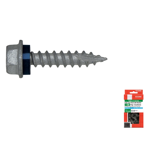 Trade Pack - Type 17 Hex with Sealing Washer - Coarse Thread