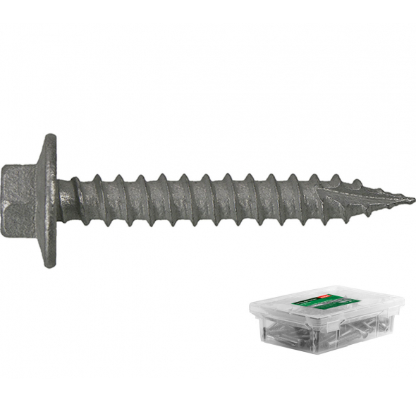 M10 x 60mm Outdoor Rated Frame Fixing Thunderbolts 10x Concrete Masonry Bolts 