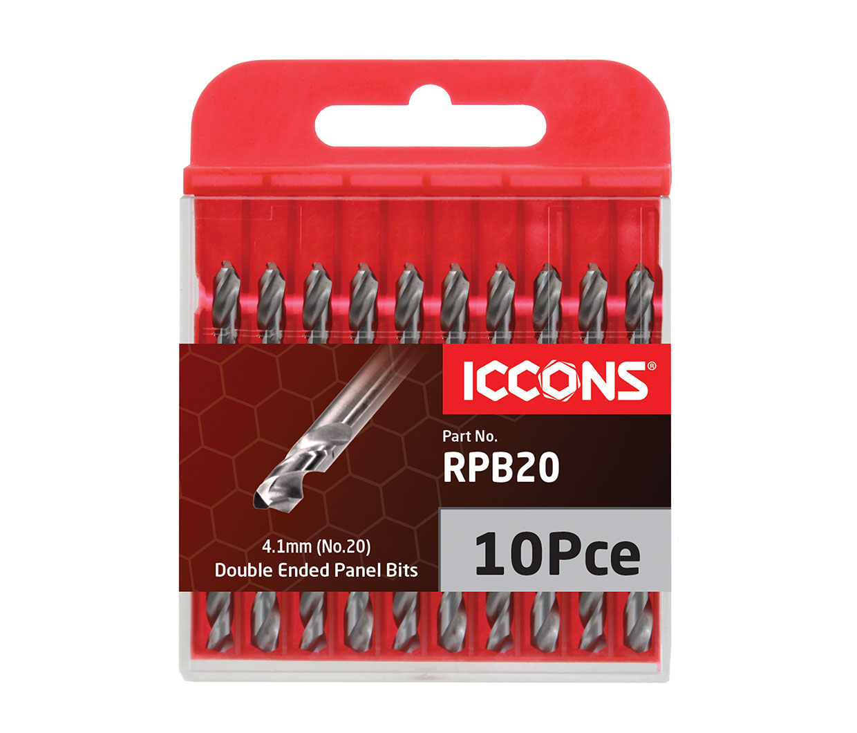 PANEL BITS 4.1MM (# 20) - PACK OF 10
