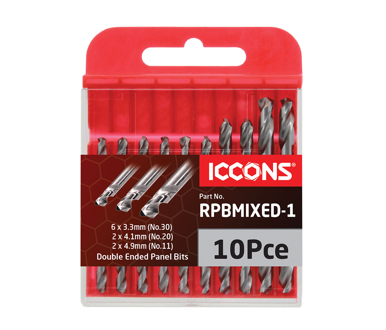 ICCONS PANEL BITS 3.3MM ( # 30) - PACK OF 10 
